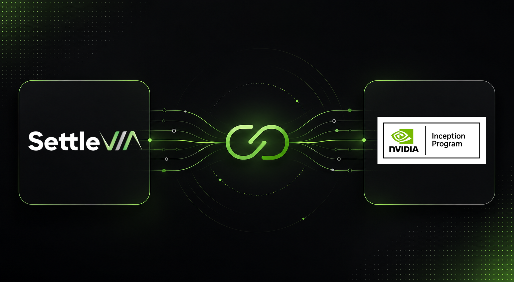 SettleVIA and NVIDIA Inception partnership lockup.